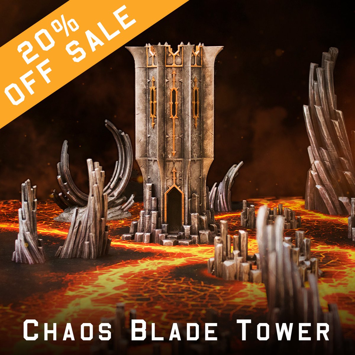 To celebrate us delivering all of the Chaos Citadel Kickstarter Goals, including all the extras that snuck in along the way 😅, these 4 shop sections are 20% off till close of play on Friday 👊😈darkfantasticmills.com