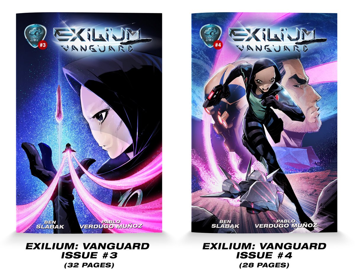 Ben Slabak (@benslabak) on Twitter photo The covers of the four new issues of my #scifi series <a href="/ExiliumComic/">Exilium is back on Kickstarter NOW!</a>, funding now on <a href="/Kickstarter/">Kickstarter</a>! Artwork by <a href="/salo_art/">salomon farias</a> and <a href="/Pablo_Verdugo_M/">Pablo Verdugo Muñoz</a>, colours by <a href="/AstoneVittorio/">Vittorio Astone</a>. Visit ExiliumComic.com The covers of the four new issues of my #scifi series <a href="/ExiliumComic/">Exilium is back on Kickstarter NOW!</a>, funding now on <a href="/Kickstarter/">Kickstarter</a>! Artwork by <a href="/salo_art/">salomon farias</a> and <a href="/Pablo_Verdugo_M/">Pablo Verdugo Muñoz</a>, colours by <a href="/AstoneVittorio/">Vittorio Astone</a>. Visit ExiliumComic.com