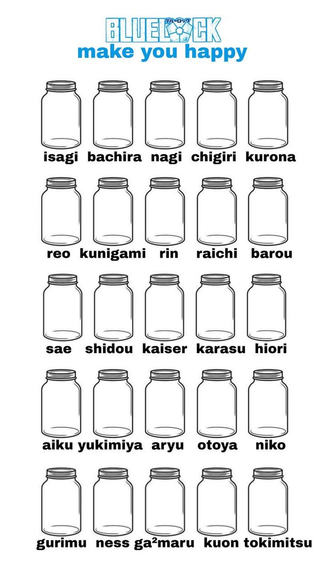 -bllk main ini yuk guyss, isi toplesnya seberapa banyak karakter2 bluelock bikin kalian happy