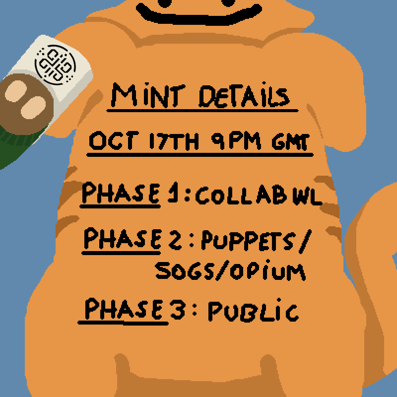 Gizmo The Cat (@gizmothecatbtc) on Twitter photo GIZMO MINT ANNOUNCEMENT:
READ ON FAT GIZMO FUR NOW !
Gizmo the cat takeover will soon begin on <a href="/MagicEden/">Magic Eden 🪄</a> once sold-out 😺
GIZMO DOMINATION ORDINAL TAKEOVER
RAID THIS TWEET – RT/LIKE AND DROP YOUR ADDY GIZMO MINT ANNOUNCEMENT:
READ ON FAT GIZMO FUR NOW !
Gizmo the cat takeover will soon begin on <a href="/MagicEden/">Magic Eden 🪄</a> once sold-out 😺
GIZMO DOMINATION ORDINAL TAKEOVER
RAID THIS TWEET – RT/LIKE AND DROP YOUR ADDY