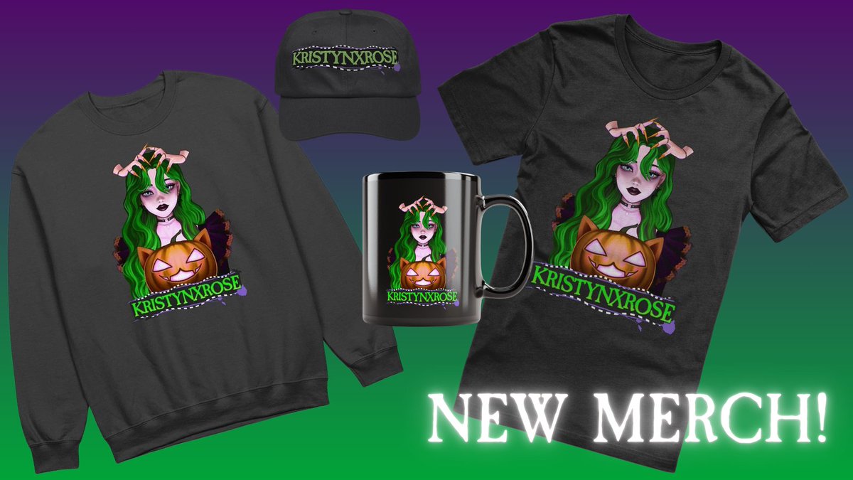 NEW HALLOWEEN MERCH JUST DROPPED! 🎃
Shout out to <a href="/Exy_Moon_/">Exy ₊☽◯☾₊ 🌹🌑 Pre-Debut Vtuber</a> for the lovely artwork and <a href="/heydigighost/">Digi 💚🎃</a> for the incredible logo! 💚

Head to my Fourthwall shop to snag this boo-tiful merch!! 👻