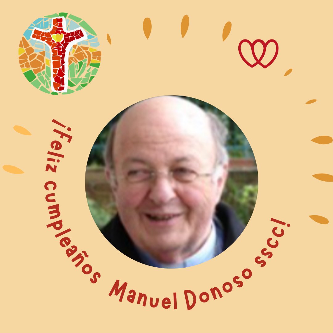 ssccchile's tweet photo. #FelizCumpleaños: Hoy queremos saludar a uno de nuestro hermanos mayores, Manuel Donoso sscc, damos gracias a Dios por estos 88 años de vida y por toda su dedicación pastoral en nuestra congregación y la Iglesia,  que tenga un hermoso día #sscc #contemplar #vivir #anunciar https://t.co/HhVHppp9BQ