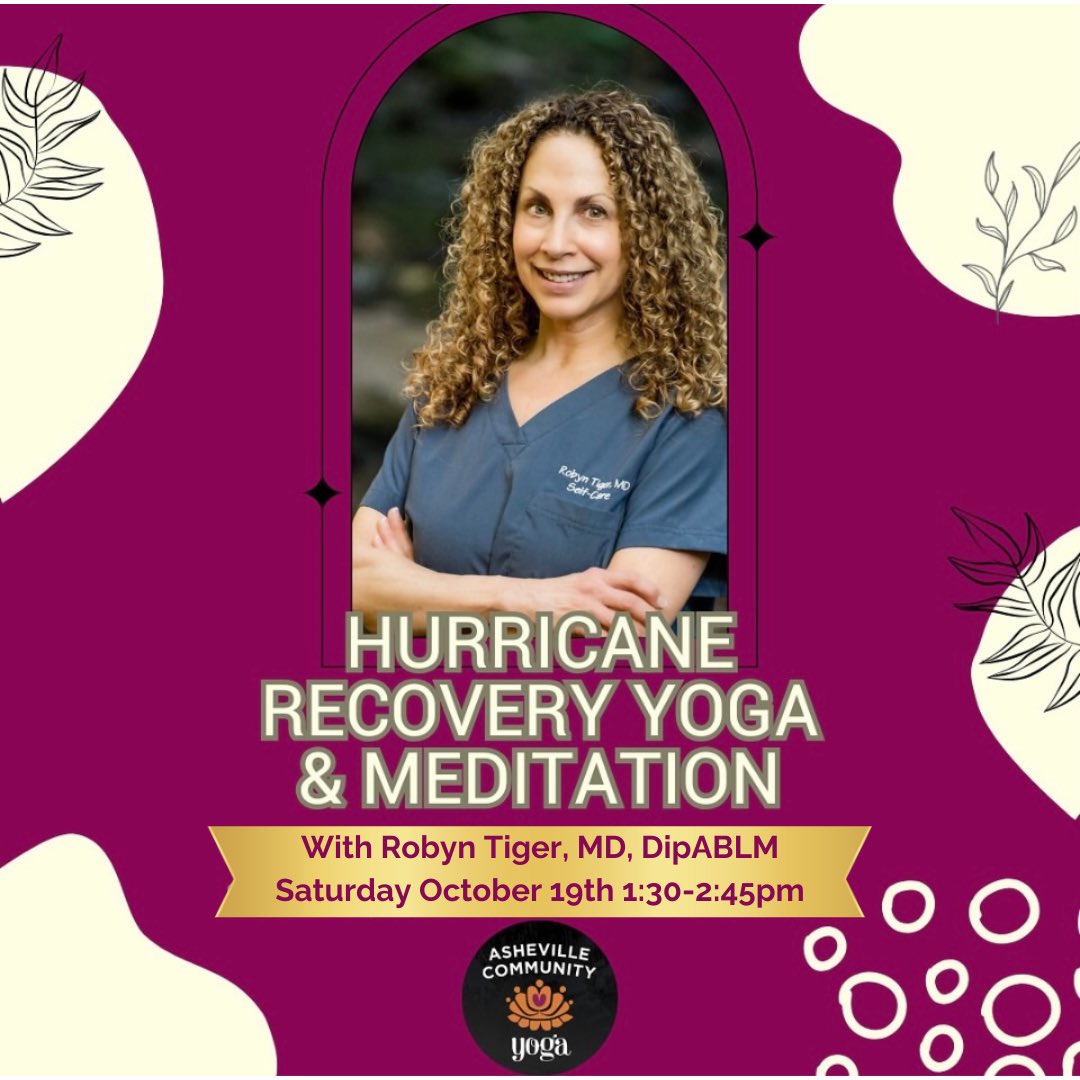 Join me this Saturday &amp; share with anyone in need of peace and healing ☮️🙏

ashevillecommunityyoga.org