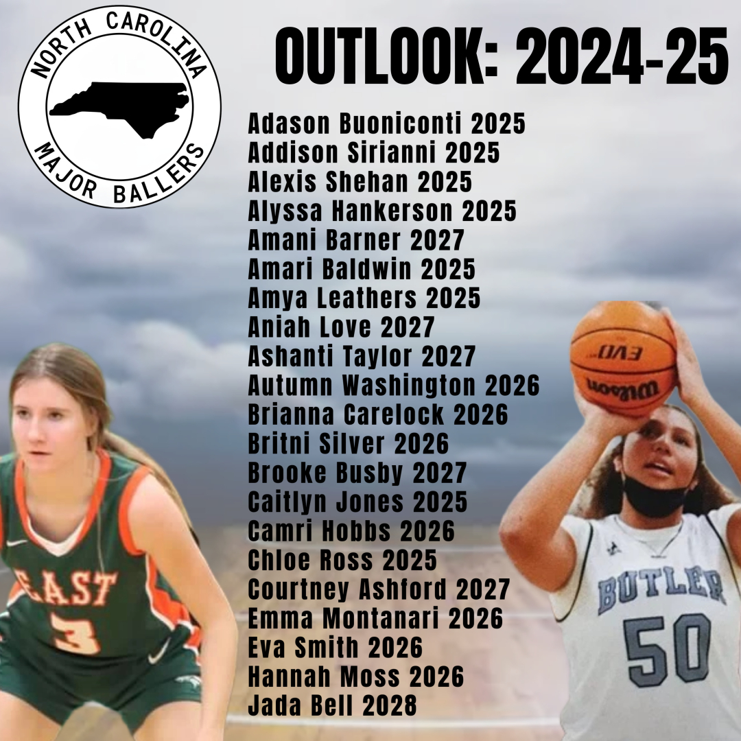 Major Movez Basketball Review #MMBR (@mmbr_coachgbell) on Twitter photo #MMBR North Carolina Girls: Outlook 2024-25
Major Ballers <a href="/MajorMovezMedia/">Major Movez Media</a> <a href="/MajorMovezTV/">Major Movez Basketball TV</a> <a href="/CoachGarrisjr/">CoachG</a> <a href="/coachmareion/">Mareion</a> <a href="/niah_hoops/">Aniah Love</a> <a href="/chloer777/">chloe ross</a> <a href="/montanari_emma/">Emma Montanari</a> <a href="/BriCarelock2026/">Brianna Carelock</a> <a href="/CMcBaller12/">Courtney Ashford</a> @amari_b10 <a href="/adasonbuonicont/">Adason (Coco) Buoniconti</a> #MMBR North Carolina Girls: Outlook 2024-25
Major Ballers <a href="/MajorMovezMedia/">Major Movez Media</a> <a href="/MajorMovezTV/">Major Movez Basketball TV</a> <a href="/CoachGarrisjr/">CoachG</a> <a href="/coachmareion/">Mareion</a> <a href="/niah_hoops/">Aniah Love</a> <a href="/chloer777/">chloe ross</a> <a href="/montanari_emma/">Emma Montanari</a> <a href="/BriCarelock2026/">Brianna Carelock</a> <a href="/CMcBaller12/">Courtney Ashford</a> @amari_b10 <a href="/adasonbuonicont/">Adason (Coco) Buoniconti</a>
