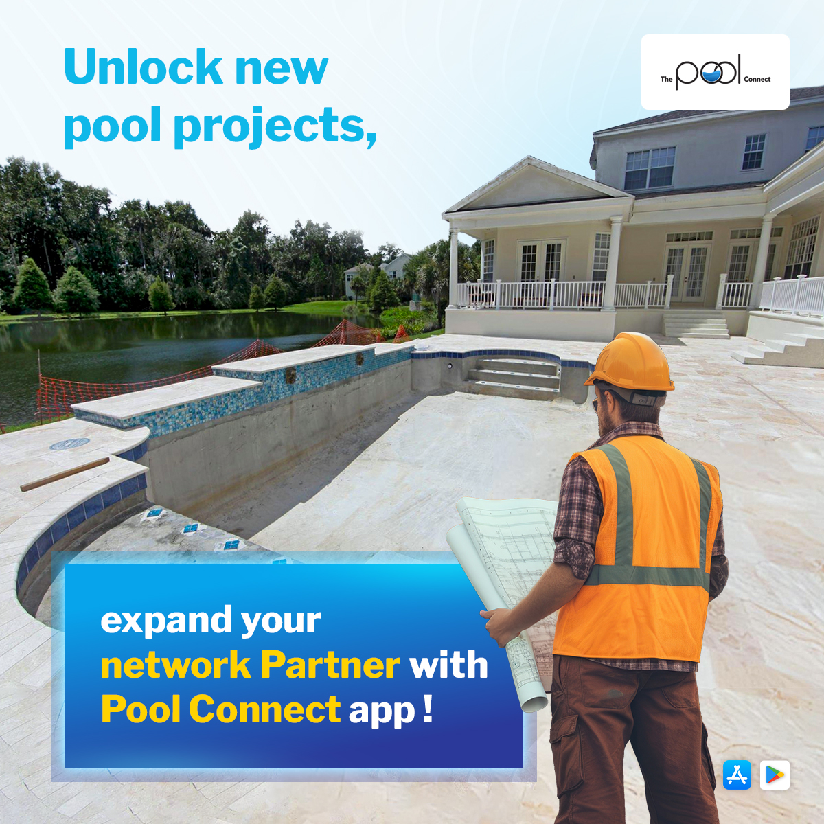 pool_connect's tweet image. 💦 Unlock New Pool Projects!
Join The Pool Connect app as a subcontractor and dive into new opportunities!
Download the app now and take your pool business to the next level!

Visit: thepoolconnect.com

#PoolConnect #SubcontractorOpportunities #PoolProjects #PoolIndustry