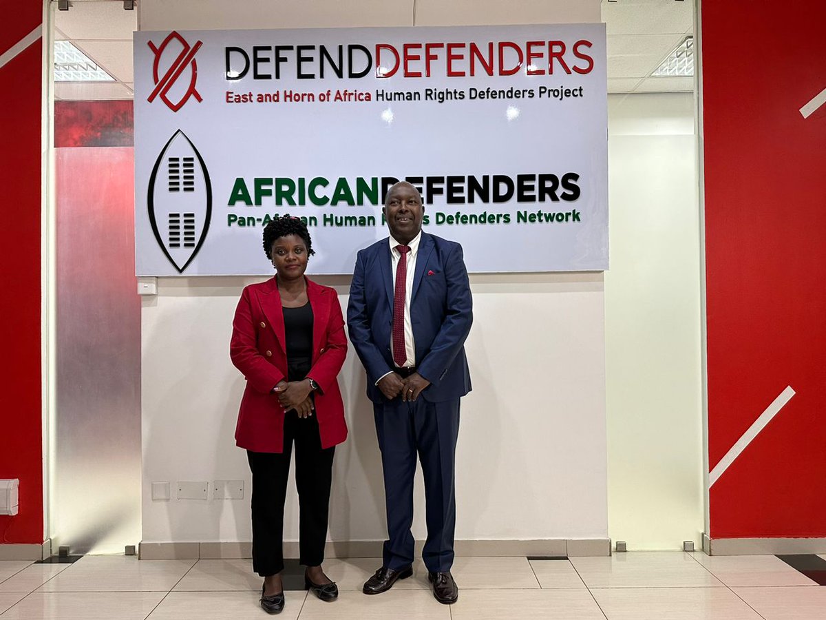 DefendDefenders (@defenddefenders) on Twitter photo Earlier today, <a href="/HakiDefenders/">Haki Defenders Foundation</a> paid a courtesy visit to our Executive Director <a href="/Hassan_Shire/">Hassan Shire</a>. Established this year, the organisation was co-founded by individuals who benefitted from our capacity-building programs . With a vision to advance and protect human rights, the Earlier today, <a href="/HakiDefenders/">Haki Defenders Foundation</a> paid a courtesy visit to our Executive Director <a href="/Hassan_Shire/">Hassan Shire</a>. Established this year, the organisation was co-founded by individuals who benefitted from our capacity-building programs . With a vision to advance and protect human rights, the
