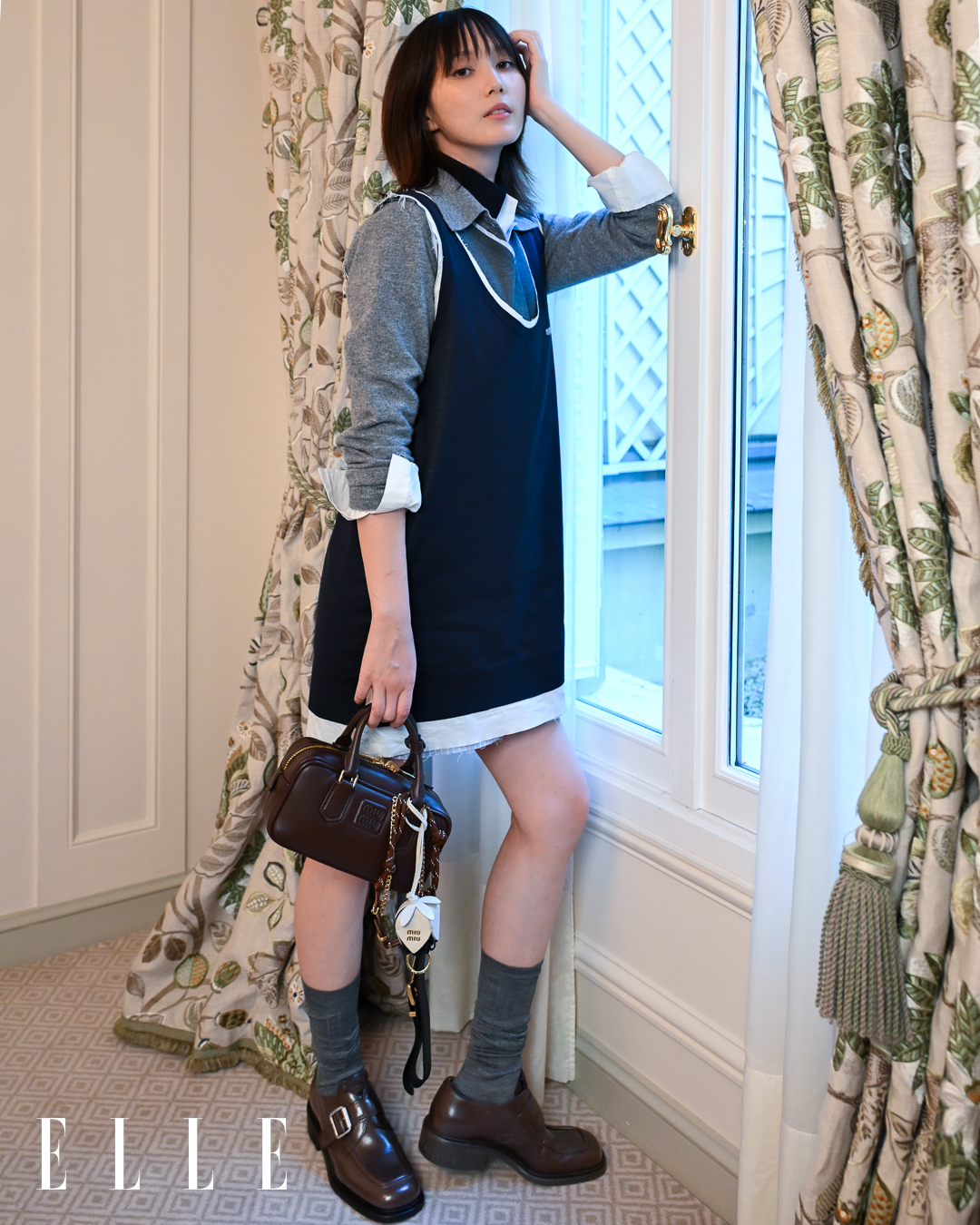 【国内完売】miumiu 本田翼さん着用ジャケット 可能性あふれる世界で生きる。本田翼とミュウミュウ vol.1