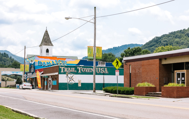 One of our favorite trail towns, @DamascusVirginia, is open and ready for business! Come support local shops, restaurants, and lodging while enjoying the 17 miles of open VA Creeper Trail from Abingdon to Damascus. For the latest trail updates, visit visitdamascus.org.