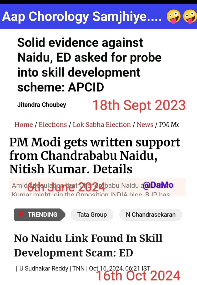 DaMoMusings's tweet photo. #ChandrababuNaidu 
#EDCleanChit
#AapChorologySamjhiye https://t.co/Iv8qMpz6tz
