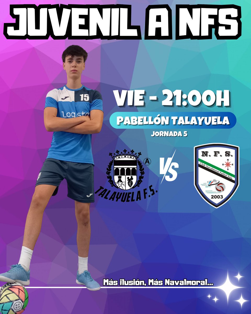 💙🧔‍♂️ SENIOR:

✈️ Domingo, 11:00 / 6ªJ. 3ª Div.
<a href="/CdcSanJoseFS/">CDC SAN JOSÉ FS</a> - <a href="/NavalmoralFS/">Navalmoral FS</a>.

💙👦 JUVENILES:

✈️ Viernes, 21:00 / 5ªJ. 1ª Div. Ext.
<a href="/talayuelafs/">Buhersa Talayuela FS</a> A - <a href="/NFSCantera/">NavalmoralFS Cantera</a> A.

El Juvenil B no tiene competición todavía.

#SomosAzules