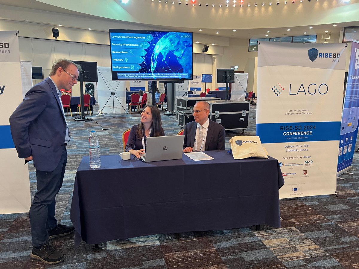 LAGO (@lago_europe) on Twitter photo LAGO is at #RISESD2024! 🇬🇷
Today and tomorrow, Project Coordinator Ernesto La Mattina of <a href="/EngineeringSpa/">ENGINEERING GROUP</a> will present our approach to data governance and trust in FCT research.
Join us for key discussions and panel sessions on enhancing security research.
#Collaboration LAGO is at #RISESD2024! 🇬🇷
Today and tomorrow, Project Coordinator Ernesto La Mattina of <a href="/EngineeringSpa/">ENGINEERING GROUP</a> will present our approach to data governance and trust in FCT research.
Join us for key discussions and panel sessions on enhancing security research.
#Collaboration