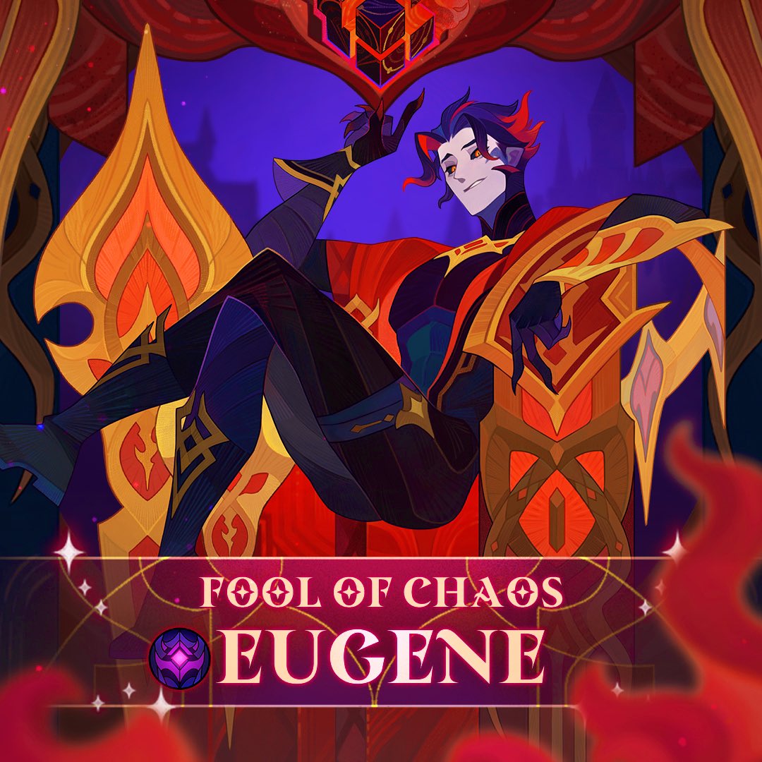 HeavenssLegacy's tweet photo. “Fool of Chaos, Eugene is a true master of deception and destruction! His magical cube is not just an accessory, but a powerful weapon for destabilizing enemies. Be careful, the chaos he brings is unpredictable but incredibly destructive. A perfect choice for those who love to play on the edge of risk and control! ⚡🎭 #Eugene #FoolOfChaos #GameCharacter #Gameplay”