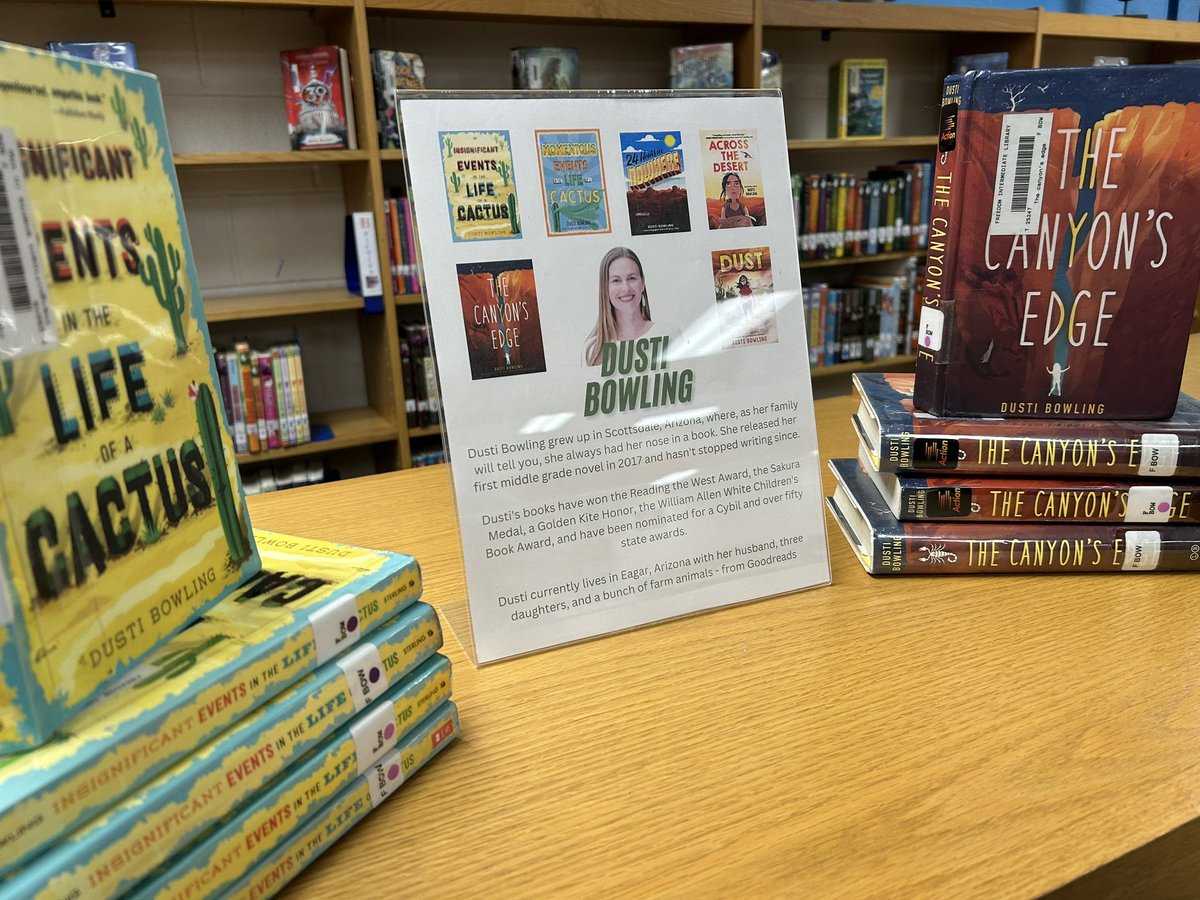FSD FIS Media (@fssdfismedia) on Twitter photo We are excited to hear <a href="/DustiBowling/">Dusti Bowling 🌵</a> share her experiences as an author this afternoon & evening! We are excited to hear <a href="/DustiBowling/">Dusti Bowling 🌵</a> share her experiences as an author this afternoon & evening!