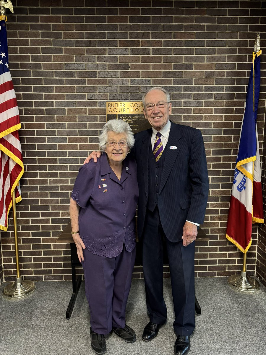 Grassley Works (@grassleyworks) on Twitter photo 📣 Fellow Iowans: Join Mrs G and me in early voting for <a href="/realDonaldTrump/">Donald J. Trump</a> and <a href="/IowaGOP/">Iowa GOP</a> candidates UP and DOWN the ticket.
<a href="/hinsonashley/">Ashley Hinson</a> <a href="/PatGrassley/">Speaker Pat Grassley</a> <a href="/IAHouseGOP/">Iowa House GOP</a> <a href="/IASenateGOP/">Iowa Senate GOP</a> 📣 Fellow Iowans: Join Mrs G and me in early voting for <a href="/realDonaldTrump/">Donald J. Trump</a> and <a href="/IowaGOP/">Iowa GOP</a> candidates UP and DOWN the ticket.
<a href="/hinsonashley/">Ashley Hinson</a> <a href="/PatGrassley/">Speaker Pat Grassley</a> <a href="/IAHouseGOP/">Iowa House GOP</a> <a href="/IASenateGOP/">Iowa Senate GOP</a>