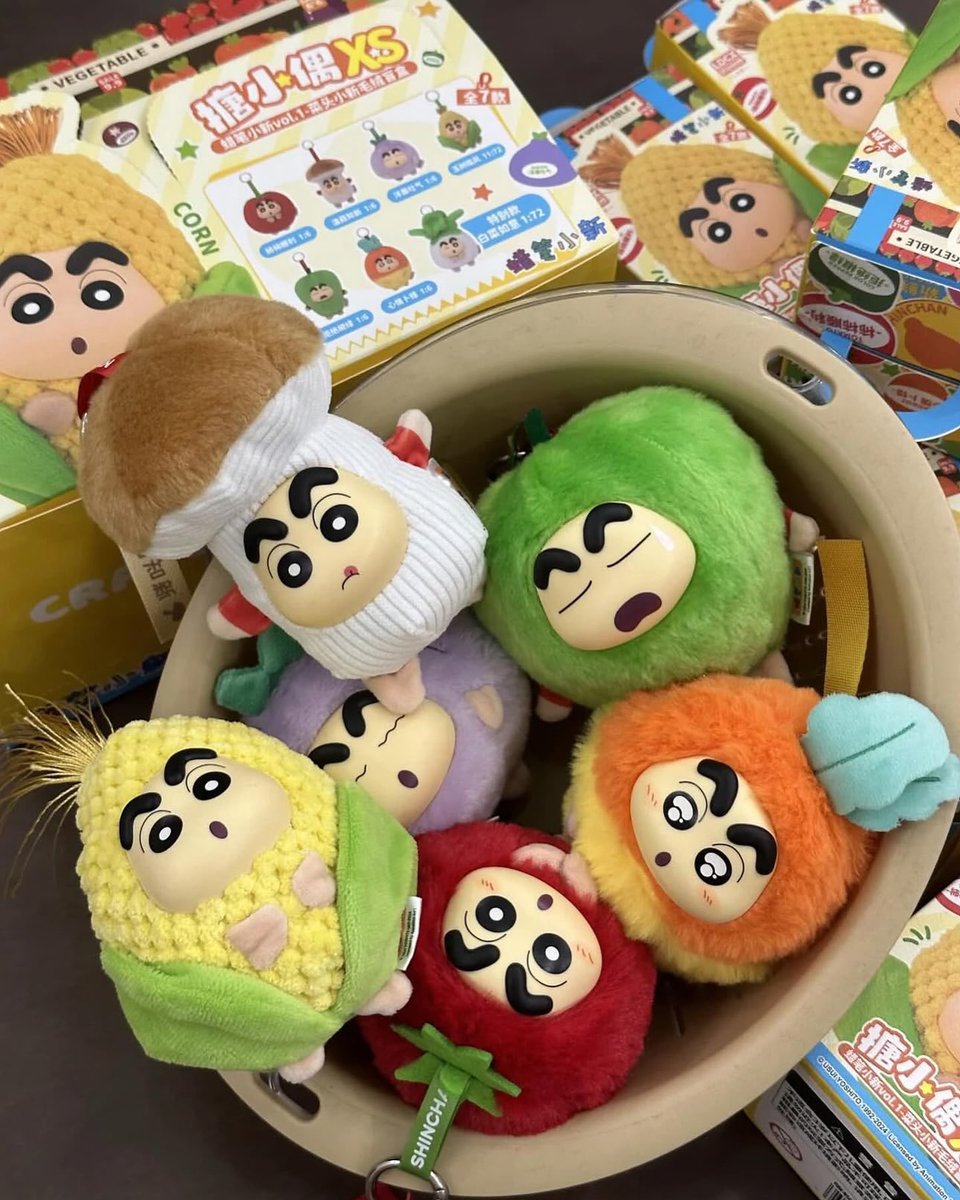 palettenim's tweet photo. [pre-order ina] shinchan vegetable plushie ⭑.ᐟ

IDR 120K

✮⋆˙ bersih ch
✮⋆˙ blind box
✮⋆˙ go line
✮⋆˙ eta akhir oktober

❌ excl cargo &amp; pack

📍tangerang

dm to order (˶˃ ᵕ ˂˶) https://t.co/UPTDk6mmZ9