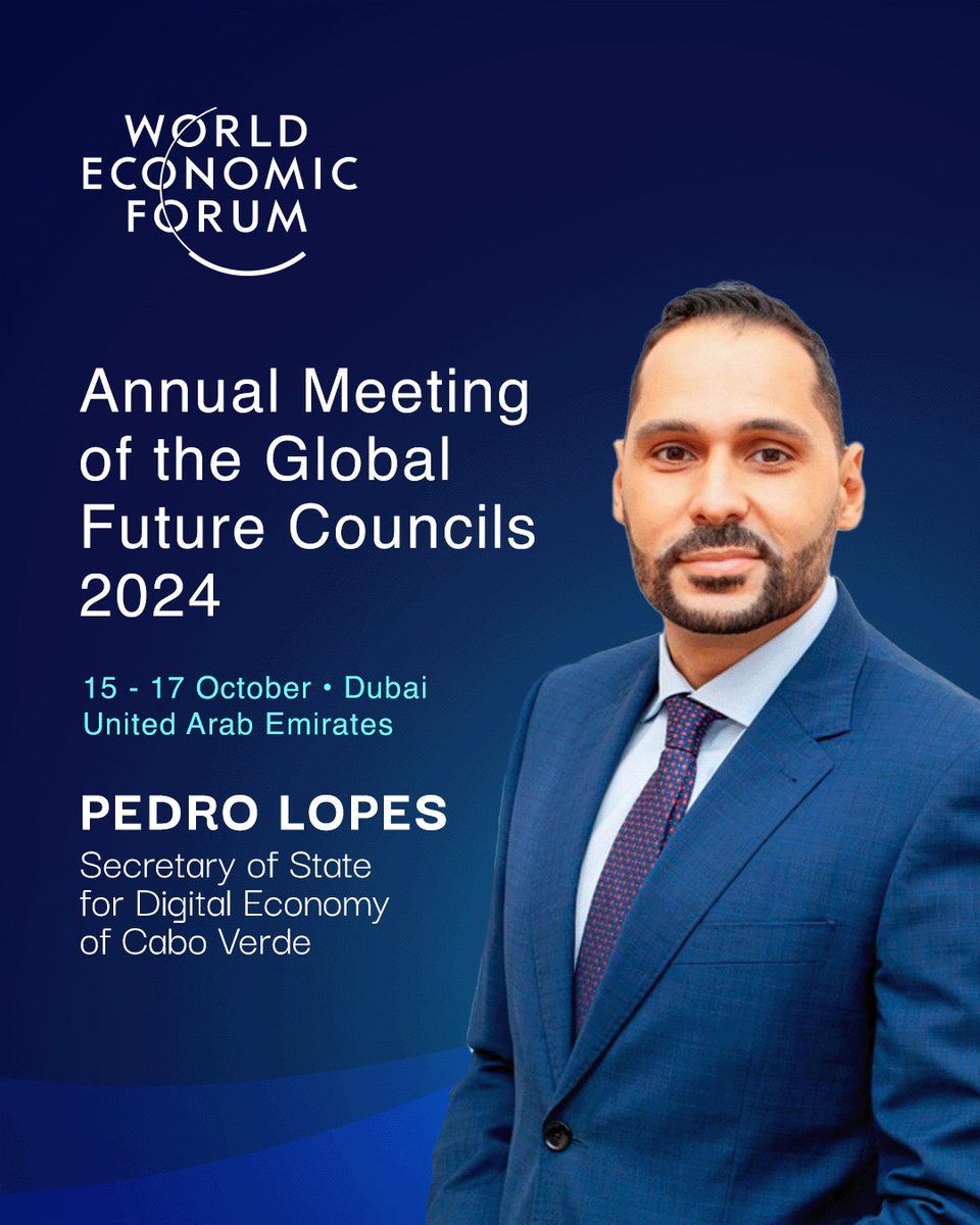 Pedro Lopes (@pedrolopescv) on Twitter photo 🚀 Excited to be in Dubai as a <a href="/wef/">World Economic Forum</a> advisor for the Global Future Council! 🌍 #Dubai #Africa #WEF #CaboVerde #Digital #capeverde 🚀 Excited to be in Dubai as a <a href="/wef/">World Economic Forum</a> advisor for the Global Future Council! 🌍 #Dubai #Africa #WEF #CaboVerde #Digital #capeverde