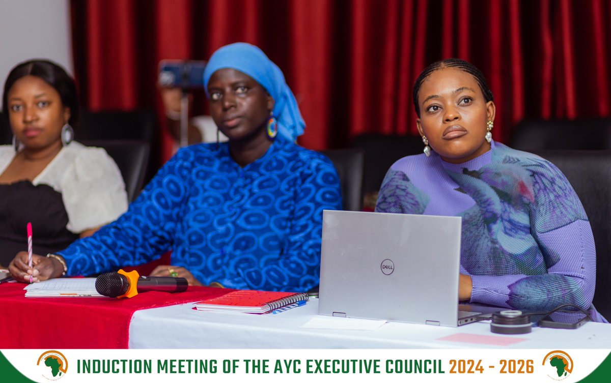 AYCommission's tweet photo. Productive discussions on the Commission’s 2024 activities, partnerships, and resource mobilization strategy!
Participants also got key updates on the status of AYC programs. #AACJ #PreCOP29
@PACJA1 @GIZAfricanUnion @OxfamNovib @_AfricanUnion @ioevoice @GambiaNYC @FemnetProg https://t.co/gp9xBKP2Hg
