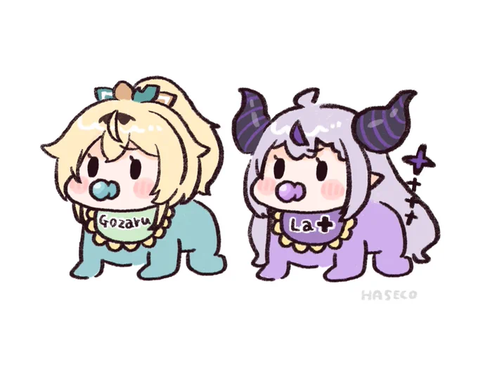 いろはスBaby #holoBaby#いろはにも絵を #laplus_artdesu 