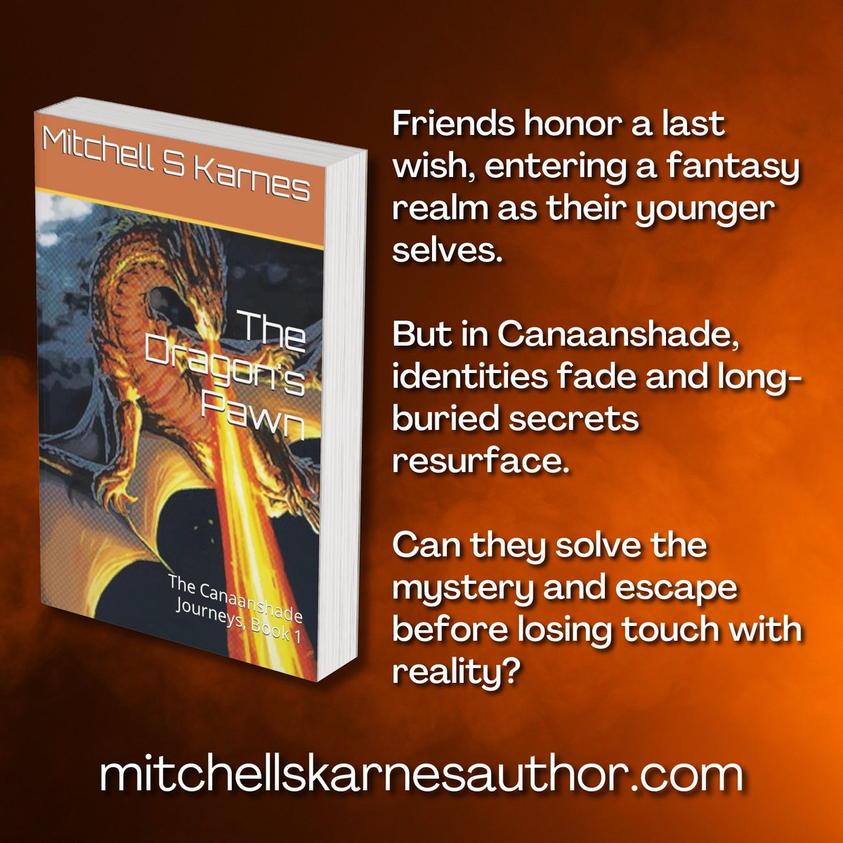 Friends honor a last wish, entering a fantasy realm as their younger selves. But in Canaanshade, identities fade and long-buried secrets resurface. Can they solve the mystery and escape before losing touch with reality? a.co/d/iYDOxfe#Game… #NostalgicNightmare
