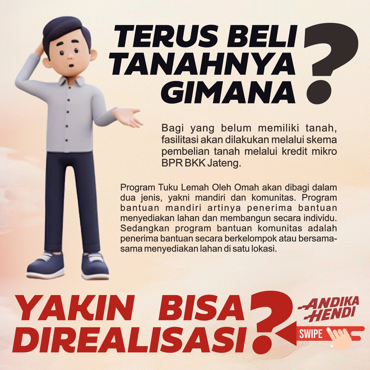 kesittt's tweet photo. Dari 7 program unggulan paslon nomor urut 1 Andika Hendi, program no 6 ini bikin masyarakat Jateng bisa mempunyai rumah sendiri.. 
Tgl 27 November 2024 datang ke TPS coblos no☝Andika Hendi
#JatengPerkasa #JatengBerSATU 
https://t.co/b9nJRMrBnC https://t.co/tiC3rrMJbT
