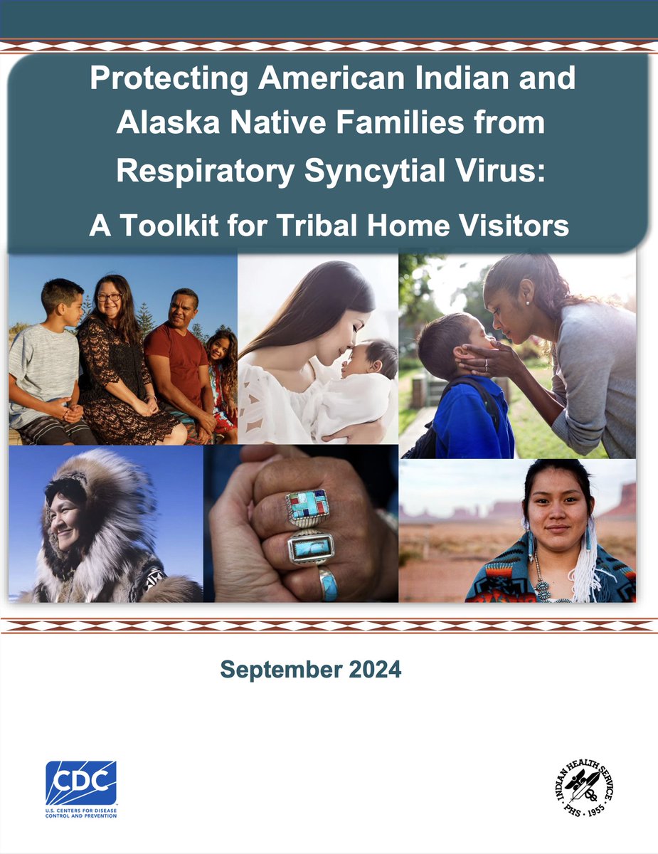 ➡️ Tribal Home Visitors...as a trusted voice within your community, you have the power to advocate for RSV immunization. <a href="/CDCgov/">CDC</a> recently published a toolkit for RSV prevention for Tribal Home Visitors that is a useful reference. Visit cdc.gov/rsv/downloads/… for more info.