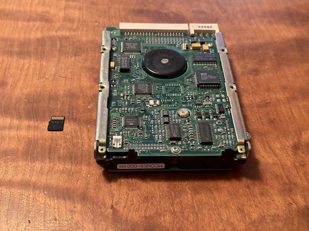 One of these holds an amazing 341.3 MB. The other holds 32,000 MB. 

There are more stark examples. Among the largest drives today: Lenovo’s 4.3 *PB* HDD, Nimbus Data’s 3.5” SSD with 100 TB, a Samsung 8 TB portable flash drive, &amp; a SanDisk 1.5 TB microSD. 🤯