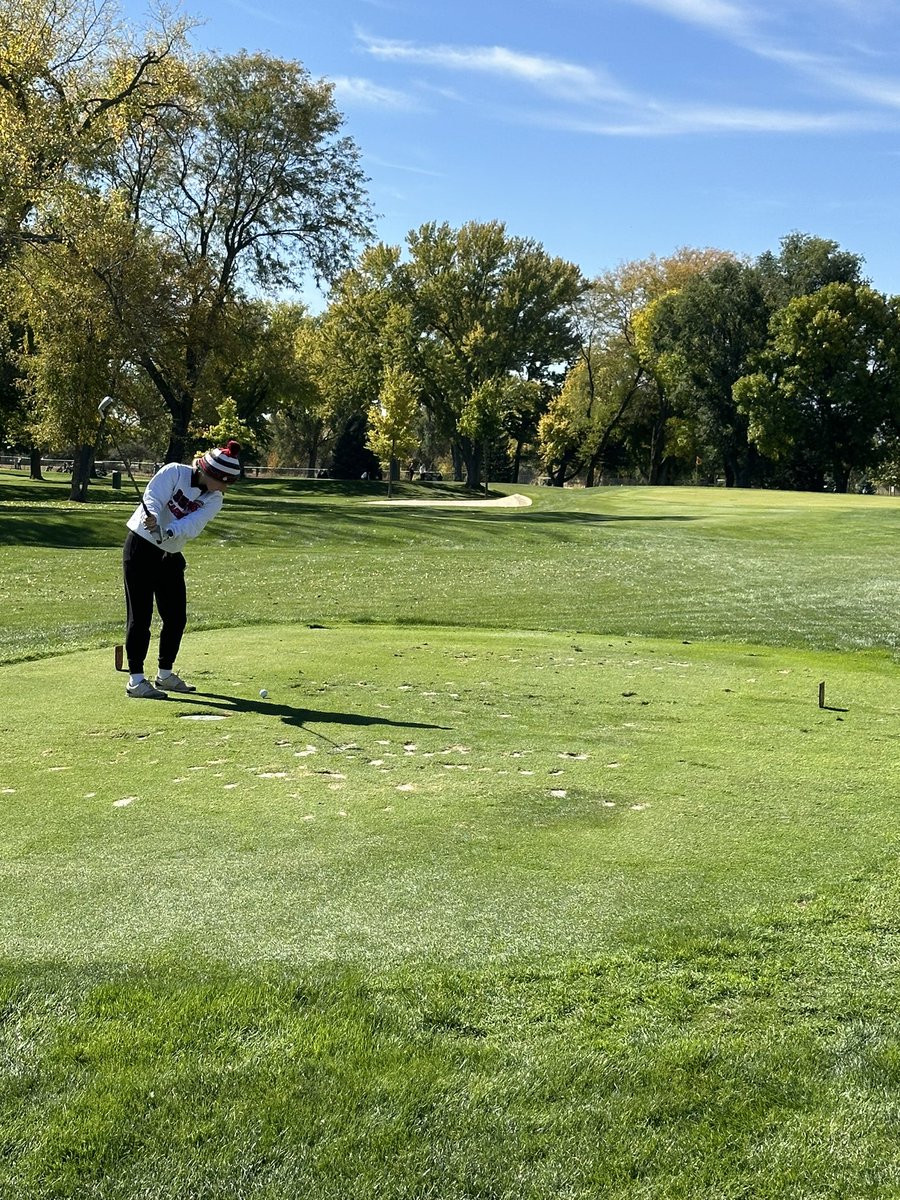 Day 2 was cold and tough, but still awesome! Madelynn battled through a few rough holes to shoot 101 and finish 41st in the state! We are super proud of Madelynn and the whole team. We showed a ton of growth and will be back better than ever next year!