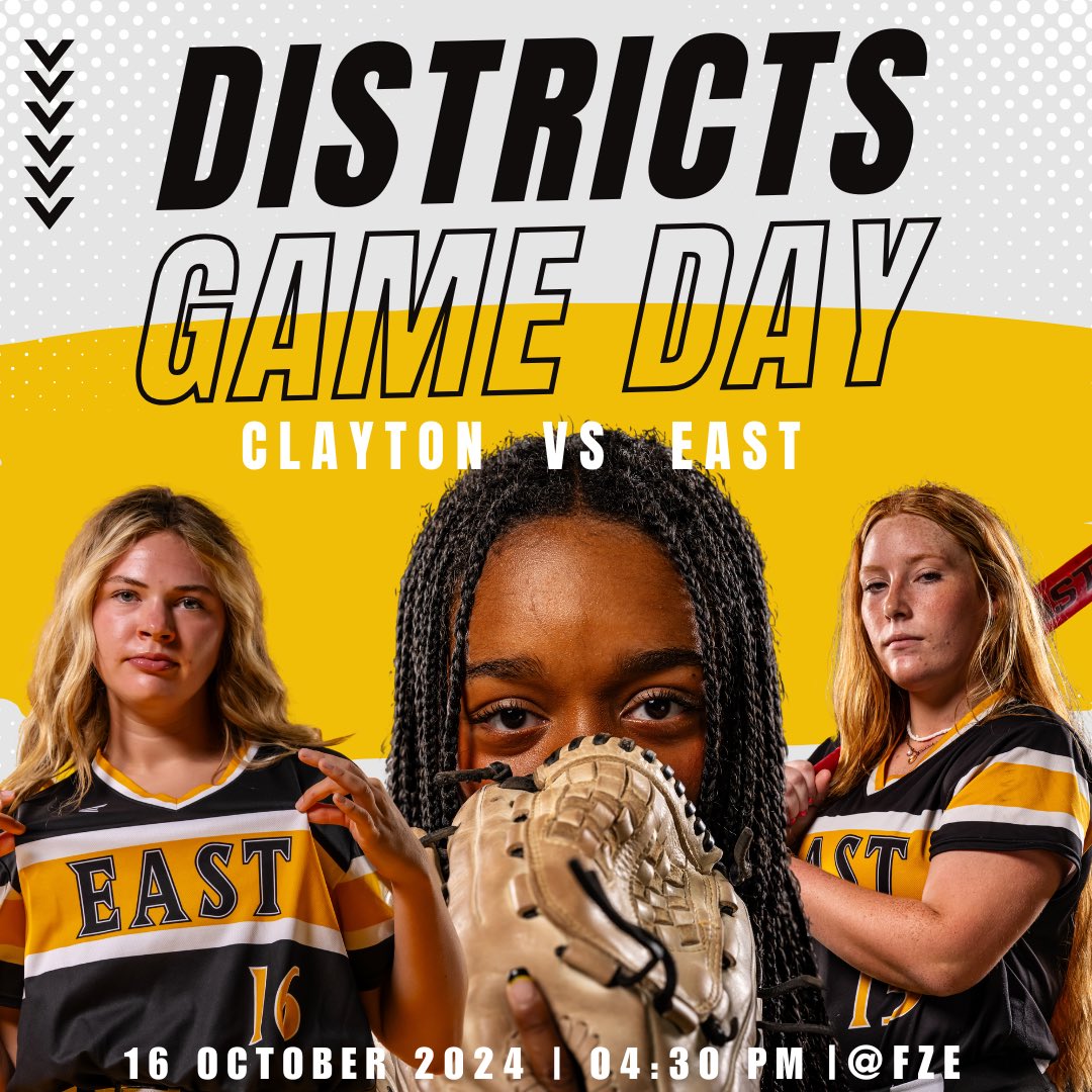 GAME DAY!! 🥎 

🆚: Clayton
📍: FZE
⏰: 4:30 PM