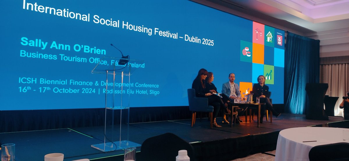 icsh_ie's tweet photo. Introducing the International Social Housing Festival, June 2025 in Dublin. Sally Ann @Failte_Ireland says the event will attract 2500 people. Collaboration and knowledge share vital and ensuring it continues beyond the event. https://t.co/TCV8Oq2JIV https://t.co/pEfjJ2qLtX