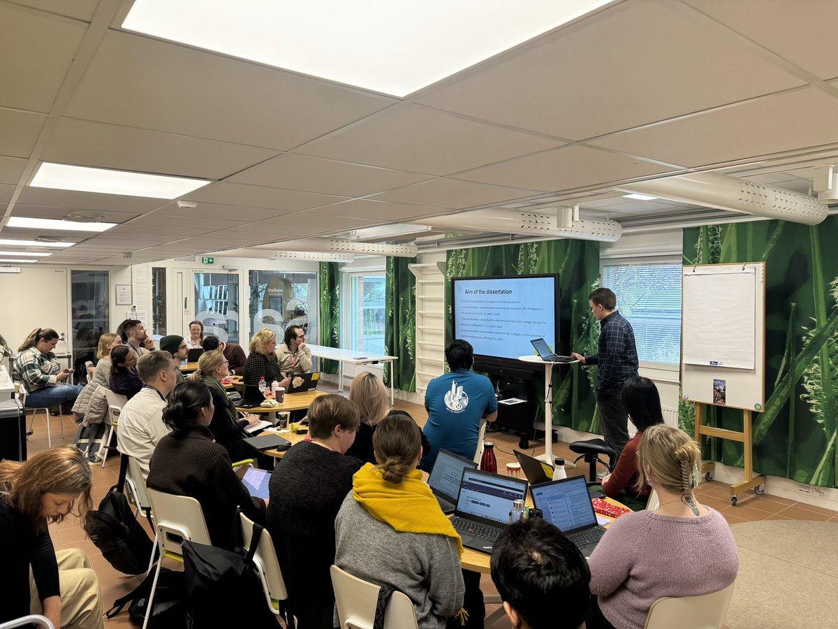 LET UniOulu Finland (@let_oulu) on Twitter photo Today we have monthly #LETDay, discussing our ongoing & upcoming work & other issues. Right now #LETpeople Olli Aksela on stage presenting his PhD progress. Olli is doing his dissertation as part of <a href="/CELLAresearch/">Centre for Learning and Living with AI</a>. <a href="/SannaJarvela/">Sanna Järvelä</a> <a href="/joni_lamsa/">Joni Lämsä</a> Today we have monthly #LETDay, discussing our ongoing & upcoming work & other issues. Right now #LETpeople Olli Aksela on stage presenting his PhD progress. Olli is doing his dissertation as part of <a href="/CELLAresearch/">Centre for Learning and Living with AI</a>. <a href="/SannaJarvela/">Sanna Järvelä</a> <a href="/joni_lamsa/">Joni Lämsä</a>