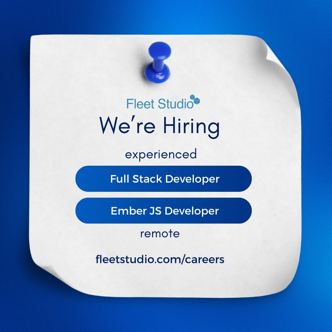 FleetStudio's tweet image. We are #hiring experienced #FullStackDeveloper and #EmberJSDeveloper

Type - #Remote

Full Stack Developer: hubs.la/Q02TBq8V0

Ember JS Developer: hubs.la/Q02TBpZP0

#ImmediateJoiner #ReactJS #NodeJS #emberjs #ImmediateHiring #FleetStudio #ChennaiJobs #ChennaiOpenings