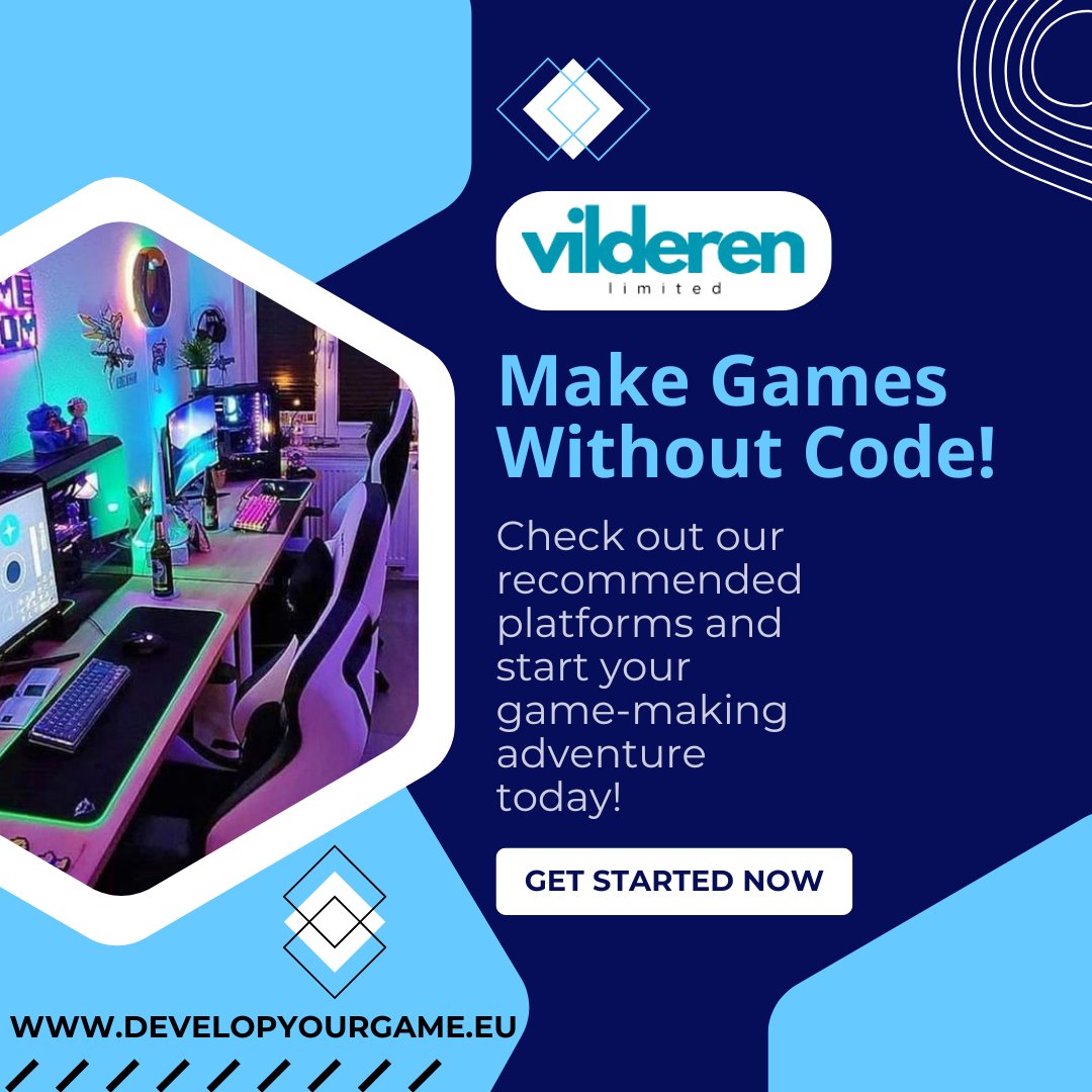 VilderenLtd's tweet image. Online game builders empower aspiring developers by offering intuitive tools and resources.  #NoCodingNeeded #GameBuilding