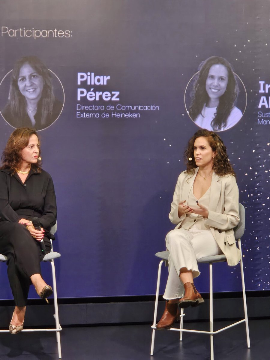 SCOPEN_es's tweet photo. "Las #marcas tienen un alcance enorme para concienciar a los #consumidores sobre #sostenibilidad "🌿♻️

@pereznews Directora de Comunicación Externa de @Heineken_ES e Irene Alcocer Sustainability Senior Manager de @foretica

#BeyondCommunication 
@marco_agency @mkdirecto https://t.co/cemZ8pQW9G