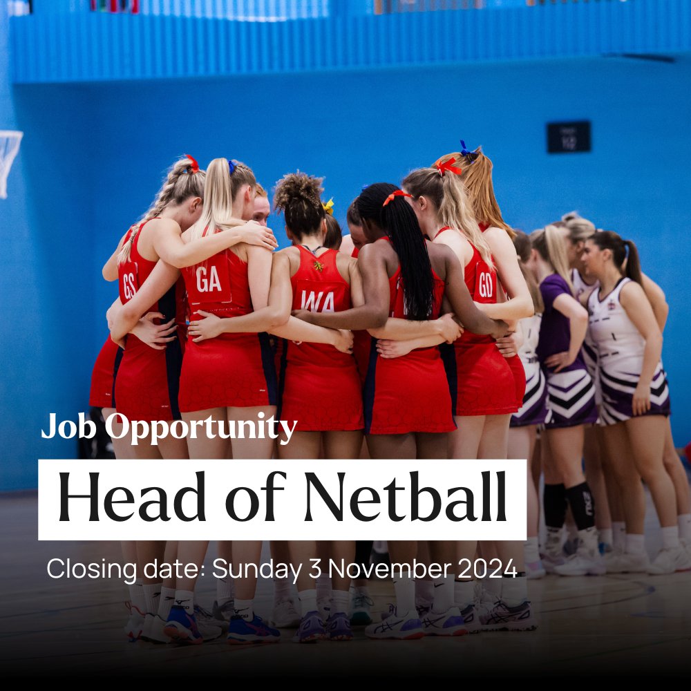 University of Birmingham Sport (@ubsport) on Twitter photo We're hiring for a Head of Netball!
Passionate about coaching, culture, and performance? Apply now to shape the future of our club 🏐
This role is Part Time, Fixed Term (Maternity cover) until December 2025.
➡️ ow.ly/2huA50TMnmf
@bucssport <a href="/EnglandNetball/">England Netball</a> We're hiring for a Head of Netball!
Passionate about coaching, culture, and performance? Apply now to shape the future of our club 🏐
This role is Part Time, Fixed Term (Maternity cover) until December 2025.
➡️ ow.ly/2huA50TMnmf
@bucssport <a href="/EnglandNetball/">England Netball</a>