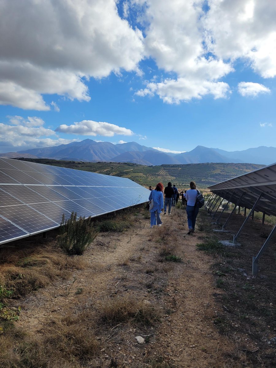 REScoopEU's tweet photo. 🌞Feeling inspired!
We are in beautiful Crete visiting Minoan Energy's community-owned solar park. It's built on a former junkyard! 💚
#LifeLoop partners are meeting here to discuss our progress after 2 years of joint work:
https://t.co/LcQNn6jBER