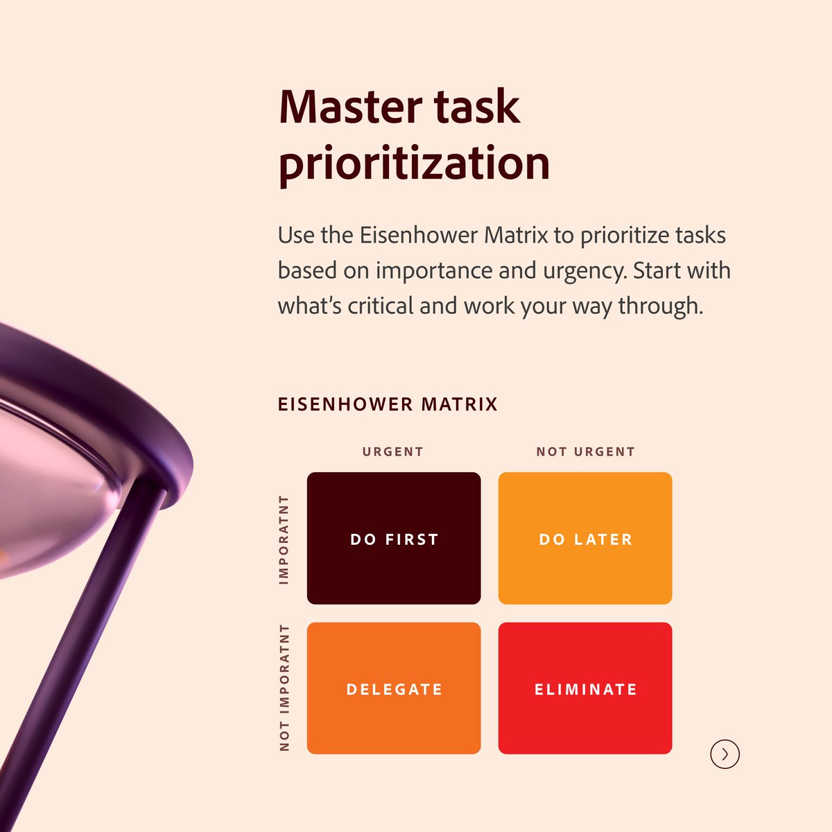 CrevenTech's tweet image. Struggling to balance deadlines, projects, and tasks?

Time management is key to thriving in the tech world.

Swipe through  and start managing your time like a pro today! 

#TechProductivity #TimeManagement #TechSkills #WorkSmart #CrevenTech