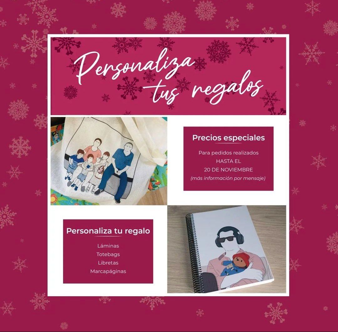 Que se vienen las navidades. Yo sólo aviso. Ya están poniendo las luces en las calles. 🎄

Que no te pille sin regalito personalizado. 🎁

Los detalles en el hilo de abajo, buena gente. 
😊