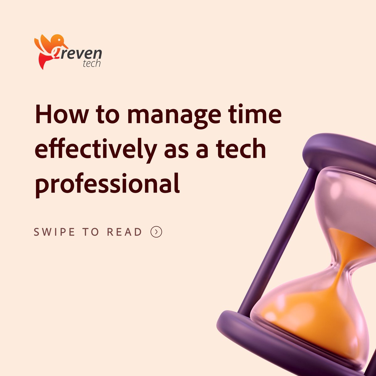 CrevenTech's tweet image. Struggling to balance deadlines, projects, and tasks?

Time management is key to thriving in the tech world.

Swipe through  and start managing your time like a pro today! 

#TechProductivity #TimeManagement #TechSkills #WorkSmart #CrevenTech