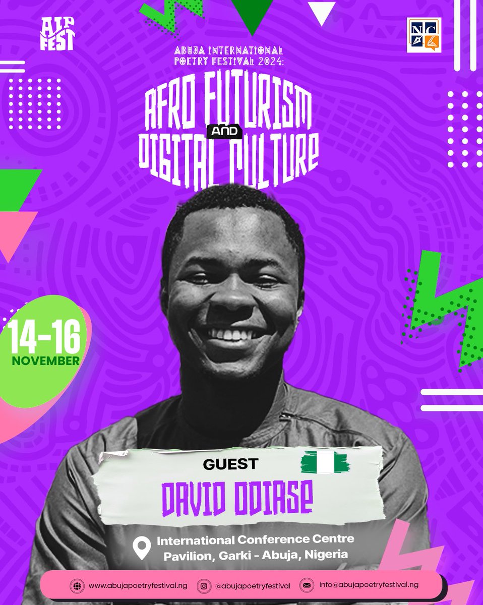 INTRODUCING OUR GUESTS
David Odiase is a fantastic rebel and inter-disciplinary dreamer whose art revolves around the intersections of literature (poetry), performance, film, technology and experimental art forms to explore nuances about Africa, its histories, people and cultures