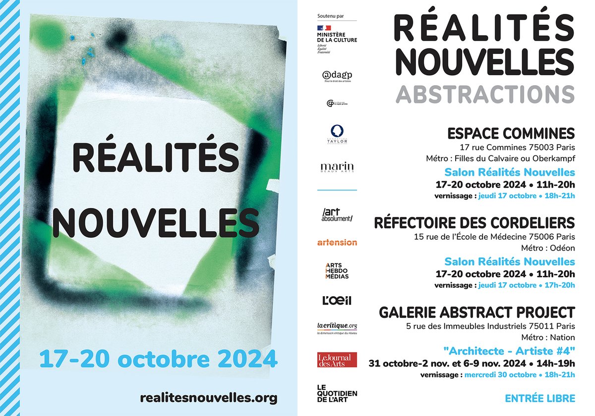 CaroConstant's tweet photo. 📆 Vernissage du 78e Salon des Réalités Nouvelles, Paris ✨ - https://t.co/Zj7DfcNo58 https://t.co/pVssXDjzwh