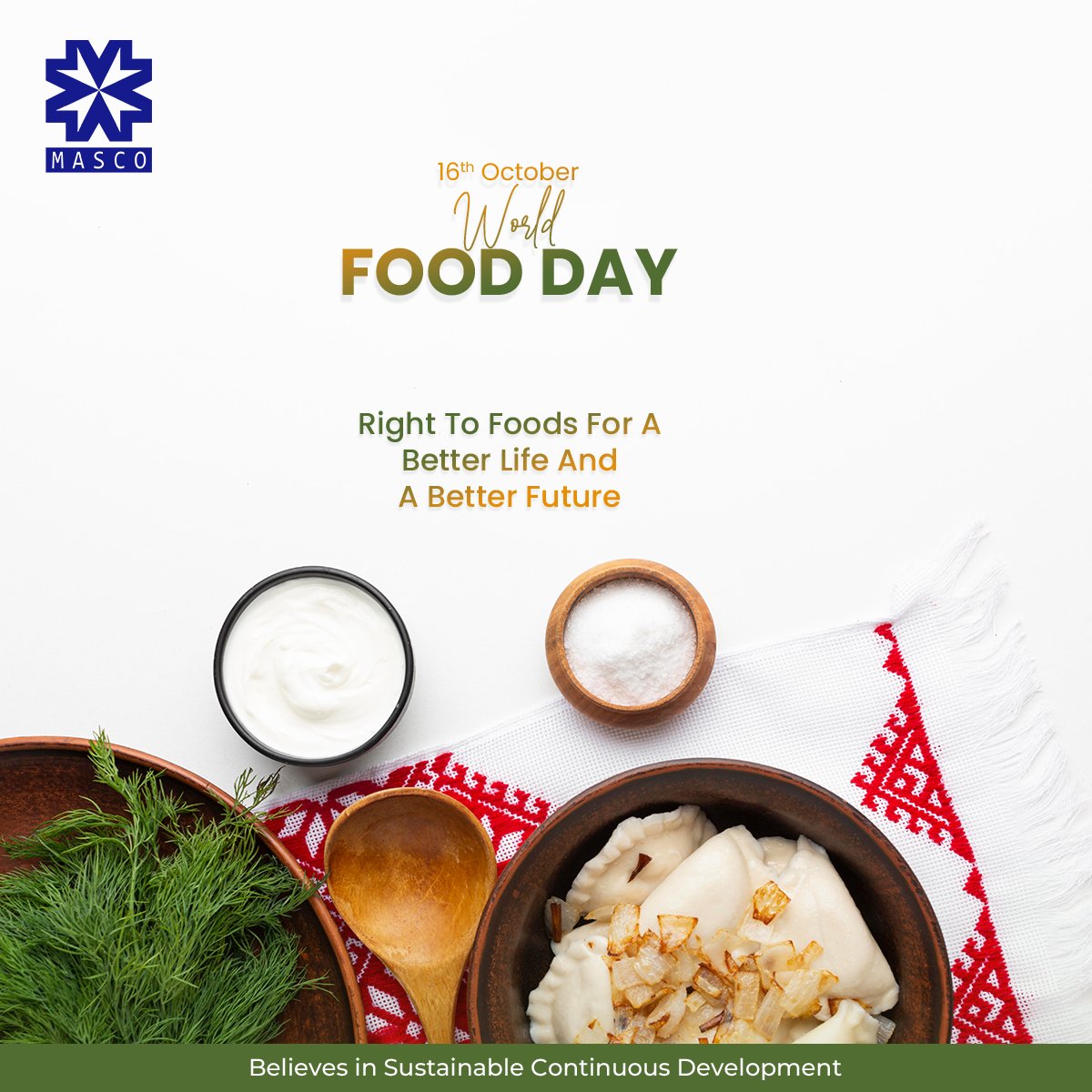 On #WorldFoodDay, let's commit to making healthy, sustainable food available for everyone. A better life starts with better food! #ZeroHunger #BetterFuture