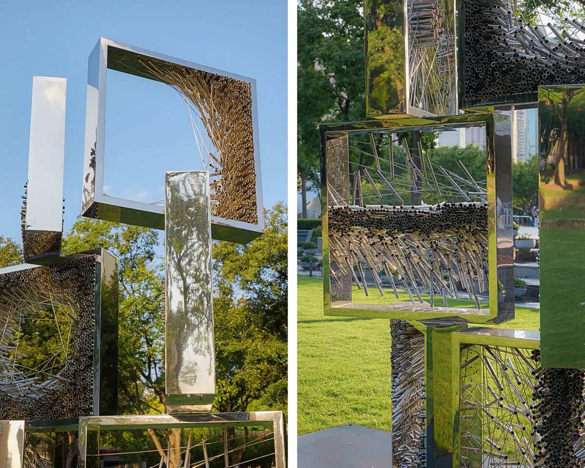 CAAofficialEN's tweet image. The 2024 Jing'an International Sculpture Project (#JISP), curated by #UCCALab, is now underway in Shanghai until December 31. Professor Shi Hui from CAA, a renowned fiber artist and director of CAA's Contemporary Fiber Art Institute, is among the 31 participating artists from 10