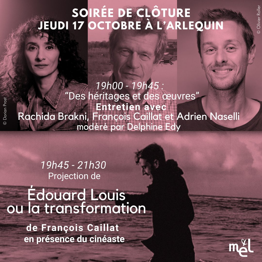 Maison des écrivains et de la littérature (@la__mel) on Twitter photo Littérature/cinéma en clôture du festival de <a href="/La__MeL/">Maison des écrivains et de la littérature</a> "Transmettre". Héritage familial et social, quel poids dans nos vies ? 19h00 : débat Rachida Brakni, Adrien Naselli et François Caillat. 20h projection Édouard Louis ou la transformation m-e-l.fr/actualites.php Littérature/cinéma en clôture du festival de <a href="/La__MeL/">Maison des écrivains et de la littérature</a> "Transmettre". Héritage familial et social, quel poids dans nos vies ? 19h00 : débat Rachida Brakni, Adrien Naselli et François Caillat. 20h projection Édouard Louis ou la transformation m-e-l.fr/actualites.php