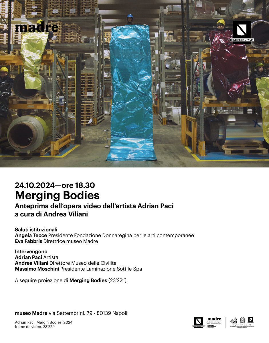 SAVE THE DATE
24.10.2024
ore 18.30

Merging Bodies
Anteprima dell'opera video dell'artista Adrian Paci a cura di Andrea Viliani