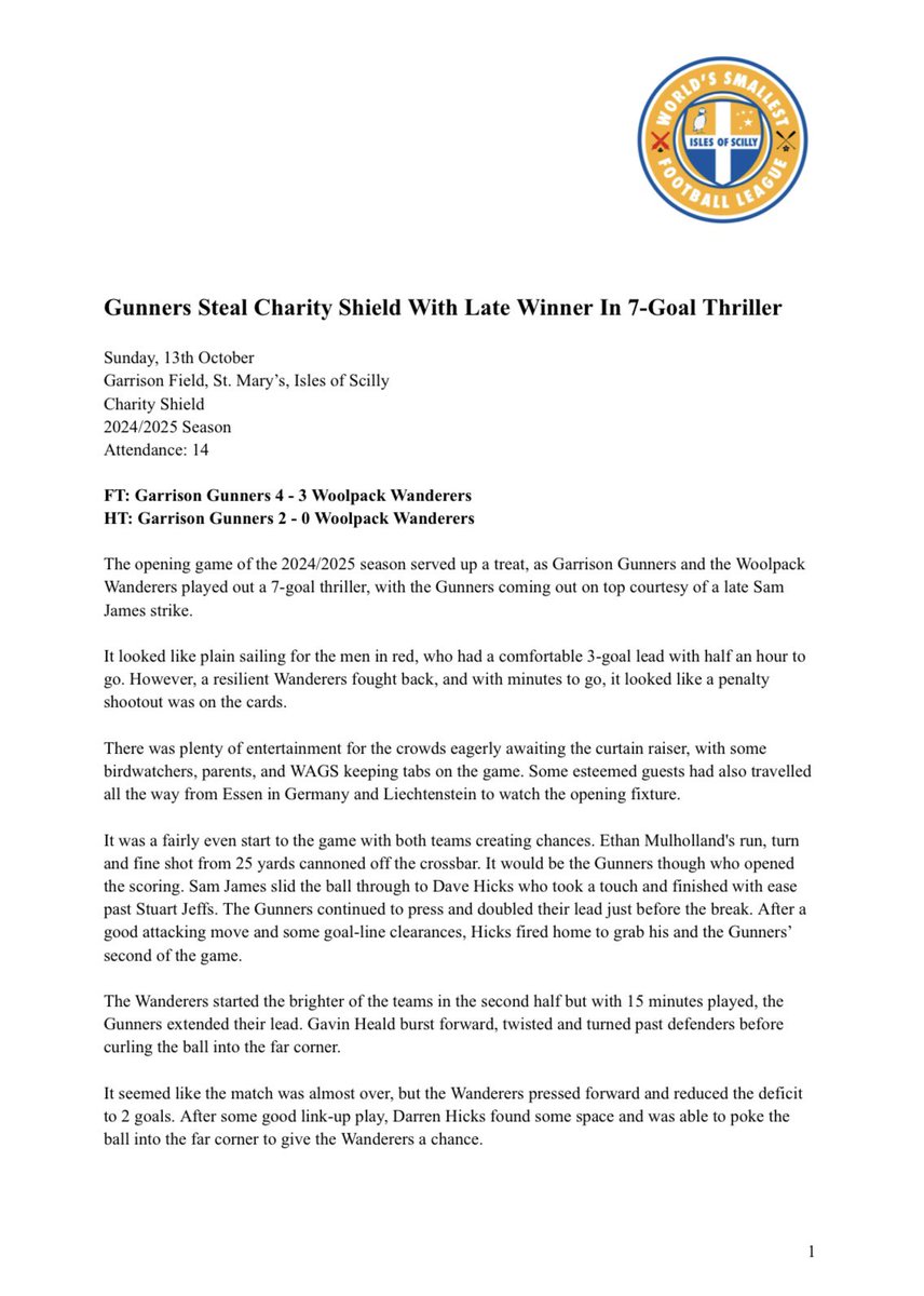 World’s Smallest Football League tweet media