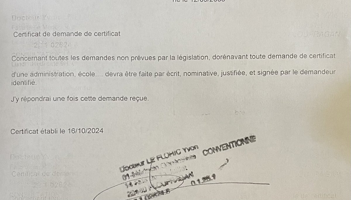 DrGomi's tweet photo. Le certificat de demande de certificat. https://t.co/Sw1mclSOkd