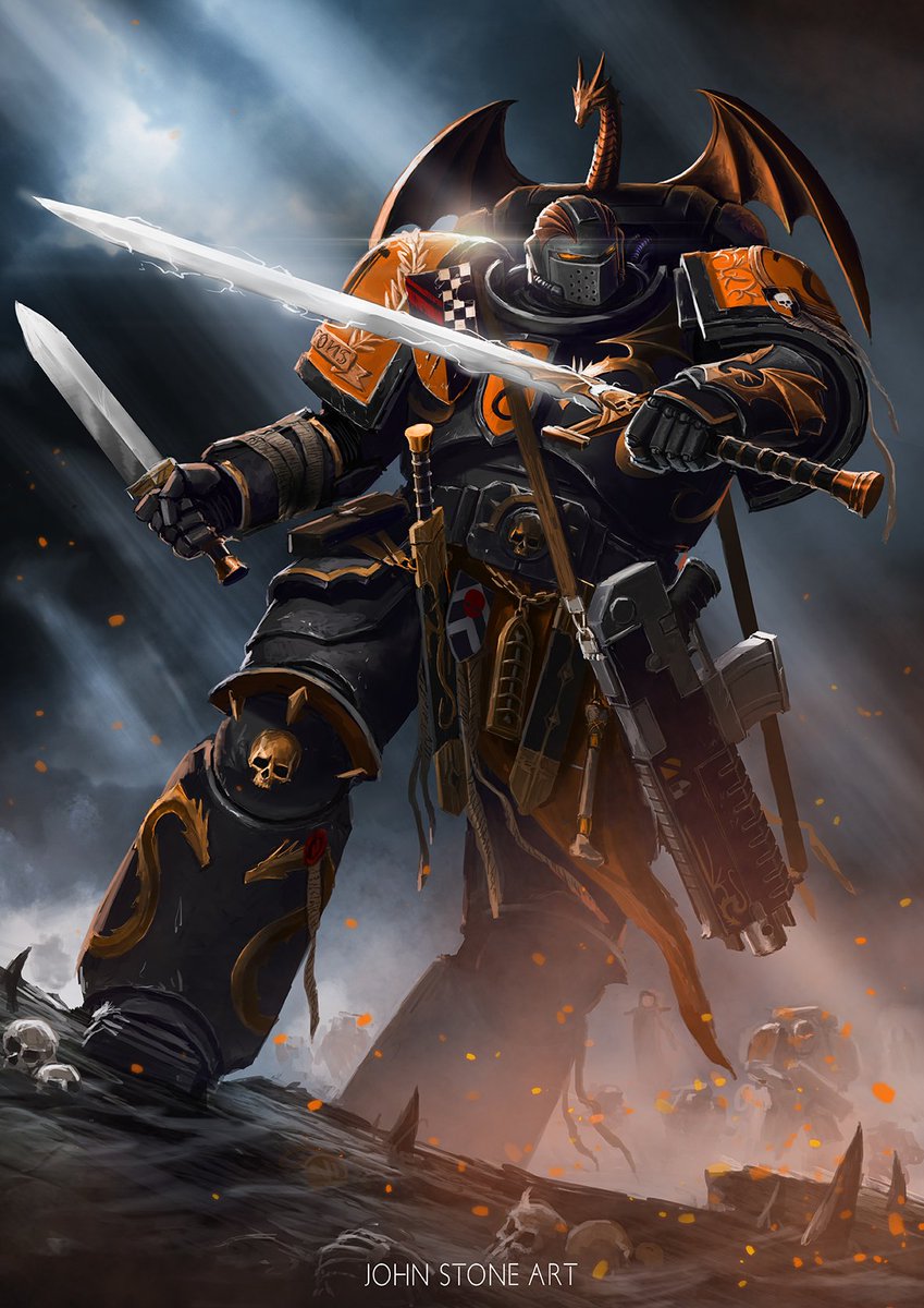 Emperor's Dragon Primarch's Guard. 

The best of the best, they protect their Primarch wherever he travels. It is from these hallowed ranks that the division grandmasters are chosen. 

My custom Legion, a passion project for over 17 years now

#40k #warhammer #johnstoneart