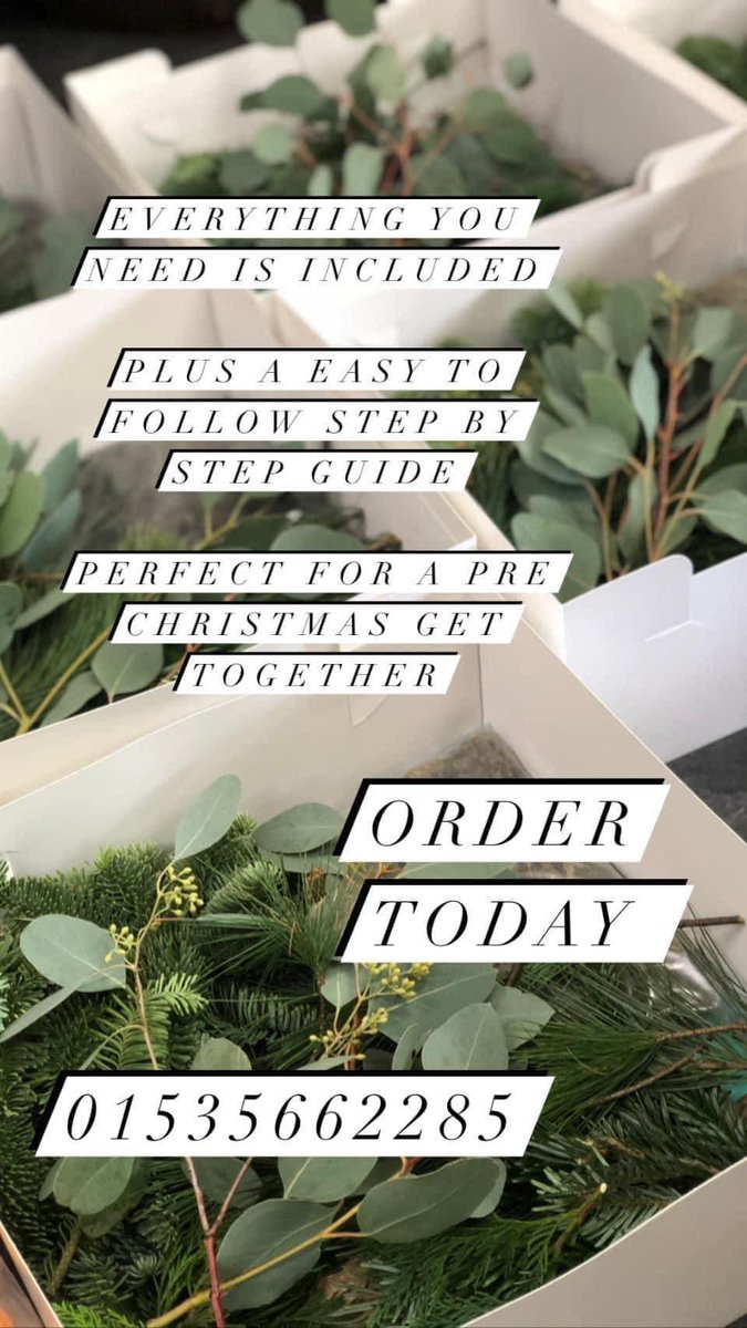 AudreyAsquith's tweet photo. 🎄BACK BY POPULAR DEMAND….DIY WREATH KITS  AVAILABLE TO ORDER NOW!!  🎄

Everything you need to create, from scratch, your very own door wreath! The kit includes a step by step instruction sheet! Available between Friday 29th November and Tuesday 10th December.  01535662285 RT https://t.co/zbHJniAxrg