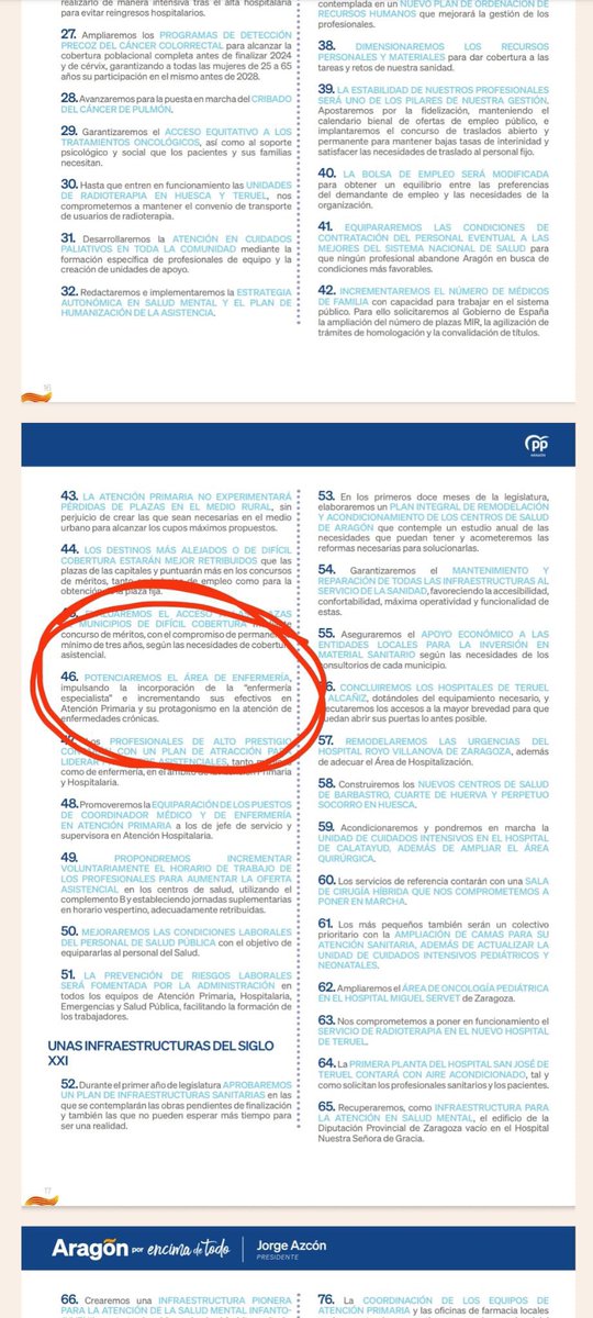 AEIR_aragon's tweet photo. @Enfermeria_zgz @jlbancalero @salud_aragon @COE_Huesca @Col_Enf_Teruel Una de sus promesas electorales fue impulsar la incorporación de la enfermera especialista. Hoy no hay rumbo: reconversiones paralizadas, plantillas escasas y una dejadez absoluta por parte de la administración. No se valora lo que las enfermeras podemos aportar. https://t.co/RFQ07xPbTE
