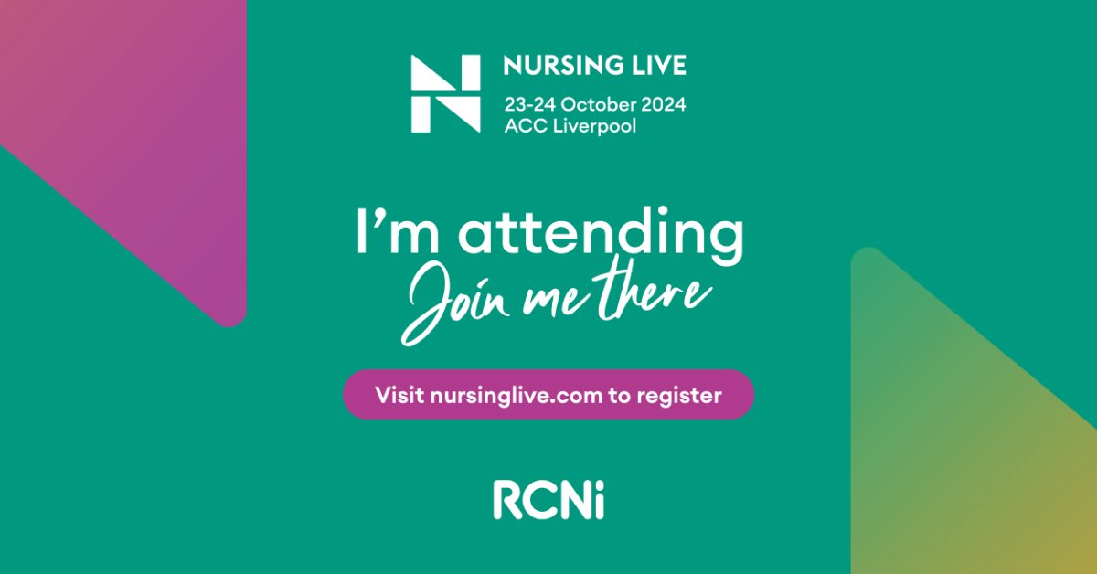 Case Manager and Registered Manager Kerry Turner will be attending Nursing Live taking place 23 - 24 October in Liverpool.
 
Kerry is looking forward to attending and will be sure to share her thoughts and findings after the event.
 
#NursingLive #YourTimeToThrive